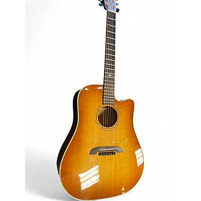 Used Alvarez DYM70CESHB Natural Acoustic Electric Guitar