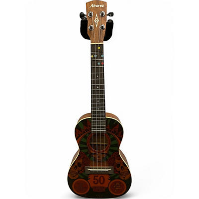 Used Alvarez GDU26C Grateful Dead Montage Custom Graphic Ukulele