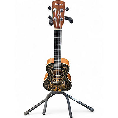 Used Alvarez GDU26C Tattoo Custom Graphic Ukulele