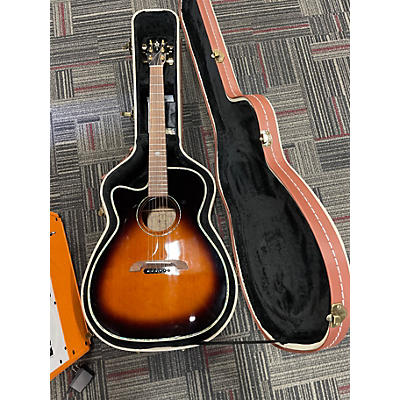 Used Alvarez Kazou 2 Color Sunburst Acoustic Electric Guitar