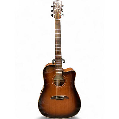 Used Alvarez MASTERWORKS MDA66CESHB DREADNOUGHT MAHOGANY Acoustic Electric Guitar