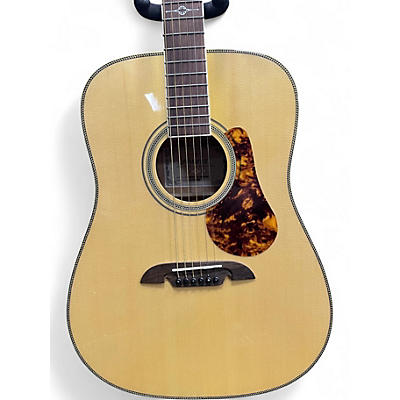 Used Alvarez MD60 Herringbome Natural Acoustic Guitar