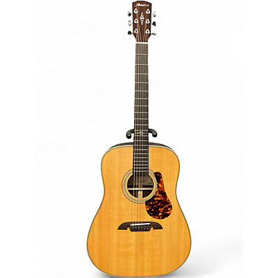 Used Alvarez MD70 Herringbone Clear Acoustic Guitar
