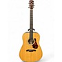 Used Alvarez MD70 Herringbone Clear Acoustic Guitar Clear