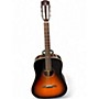 Used Alvarez MD70e Herringbone Dreadnought Sunburst Acoustic Electric Guitar Sunburst