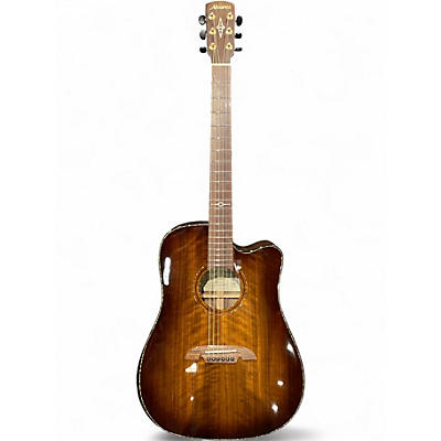 Used Alvarez MDA77CEARSHB 2 Tone Sunburst Acoustic Electric Guitar