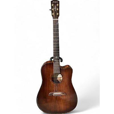 Used Alvarez MDA77CEARSHB Natural Acoustic Electric Guitar