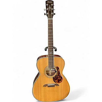 Used Alvarez MF60OM Natural Acoustic Electric Guitar