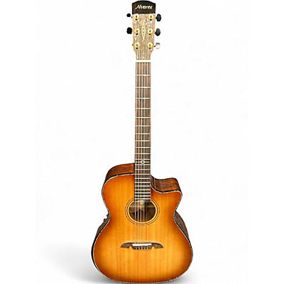 Used Alvarez MGA70WCEARSHB Sunburst Acoustic Electric Guitar