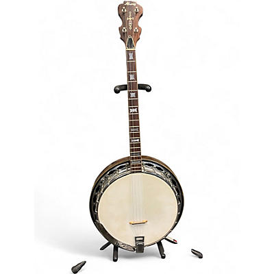 Used Alvarez Minstrel Tenor Banjo Vintage Natural Banjo