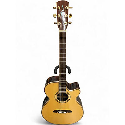 Used Alvarez PF90SC Natural Acoustic Electric Guitar