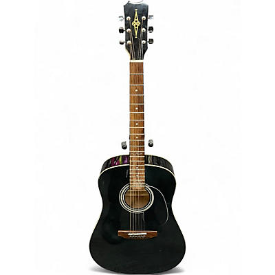 Used Alvarez RD12 Regent Series Dreadnought Black Acoustic Guitar