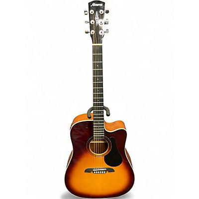Used Alvarez RD260CE Dreadnought Brown Sunburst Acoustic Electric Guitar