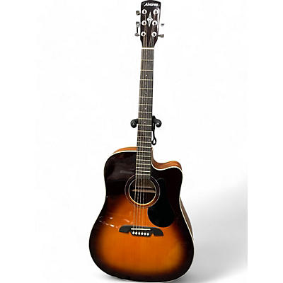 Alvarez Used Alvarez RD260CE Dreadnought Sunburst Acoustic Electric Guitar