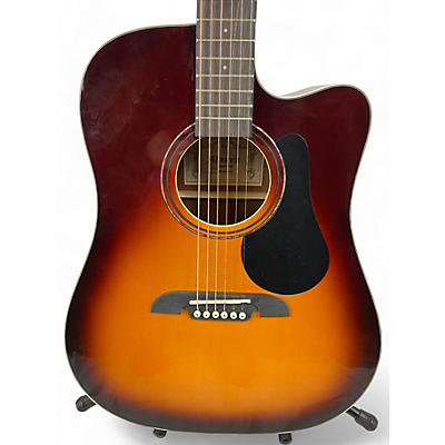 Used Alvarez RD260CE Dreadnought Sunburst Acoustic Electric Guitar