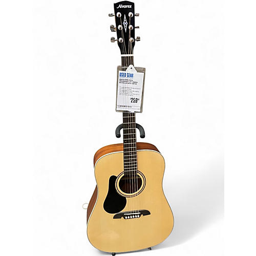 Used Alvarez RD26L Dreadnought Left Handed Natural Acoustic Guitar Natural