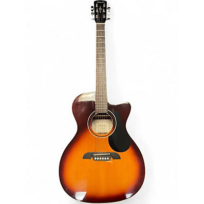 Used Alvarez RF26CE OM/Folk Sunburst Acoustic Electric Guitar