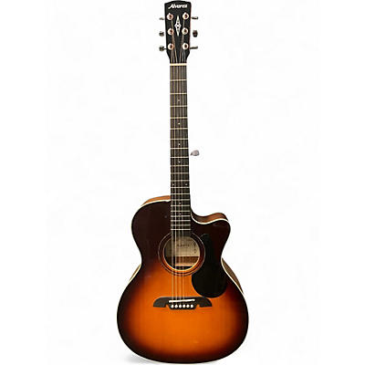 Used Alvarez RF26CE OM/Folk Sunburst Acoustic Electric Guitar
