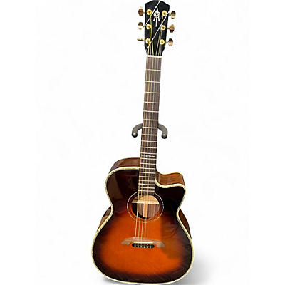 Used Alvarez WY1TS Yairi Stage OM/Folk 3 Tone Sunburst Acoustic Electric Guitar
