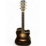 Used Alvarez ad60 black Acoustic Electric Guitar black
