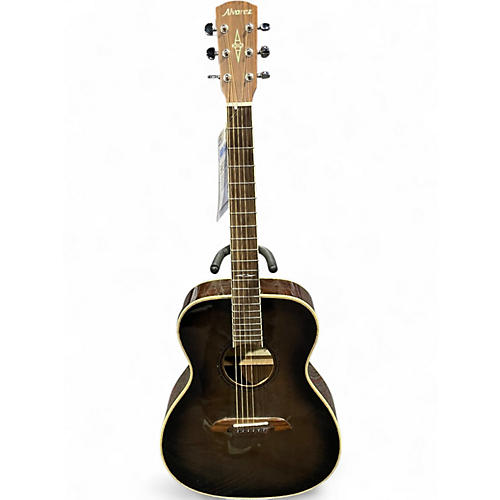 Used Alvarez afh700eob Trans Black Acoustic Electric Guitar Trans Black