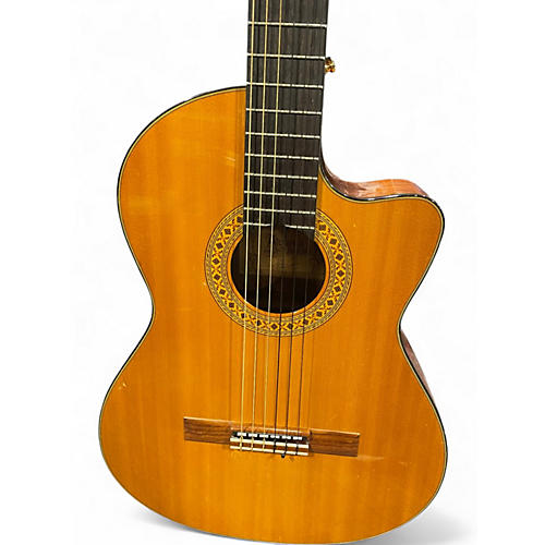 Used Alvarez cy128ce Natural Classical Acoustic Electric Guitar Natural
