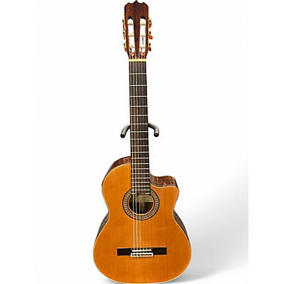 Used Alvarez mc90C Natural Classical Acoustic Electric Guitar