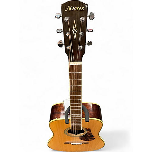 Used Alvarez md610e Natural Acoustic Guitar Natural