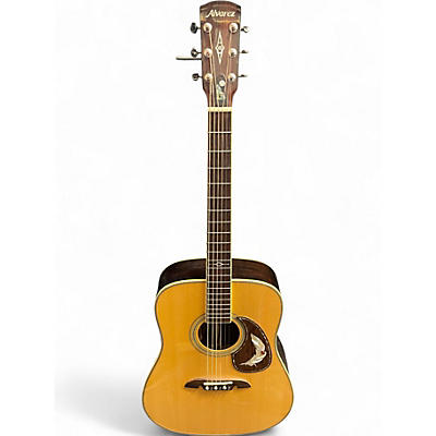 Used Alvarez md70 Natural Acoustic Electric Guitar