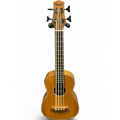 Used Amahi bass-002 natural Ukulele natural
