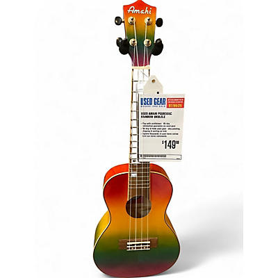 Used Amahi pguk555c rainbow Ukulele