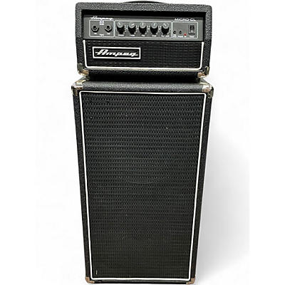 Used Ampeg Ampeg Micro-CL 100W 2x10 Mini Bass Stack Black Ampeg Micro-CL 1Micro-CL 100W 2x10 Mini Bass Stack Bass Stack