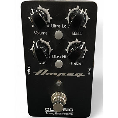 Used Ampeg Classic Analog Bass Preamp Bass Effect Pedal