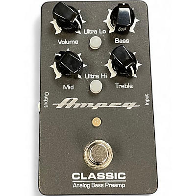 Used Ampeg Classic Analog Bass Preamp Bass Effect Pedal
