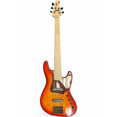 Used Anaconda ULTRA J5 2 Tone Sunburst Electric Bass Guitar