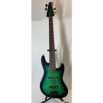 Used Anaconda Ultra J5 Emerald Burst Electric Bass Guitar