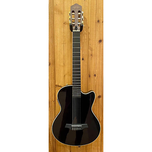 Used Angel Lopez EC3000C Black Classical Acoustic Electric Guitar Black
