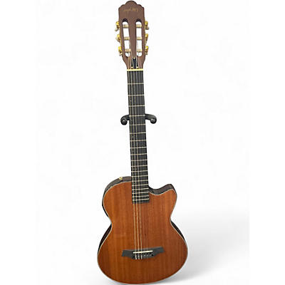 Used Angel Lopez ec3000 Natural Classical Acoustic Electric Guitar