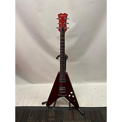 Antares Used Antares FLYING V Red Solid Body Electric Guitar