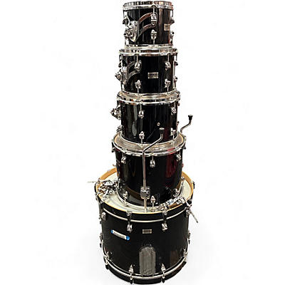 Used Aoytte 5 Piece CUSTOM PIANO BLACK Drum Kit
