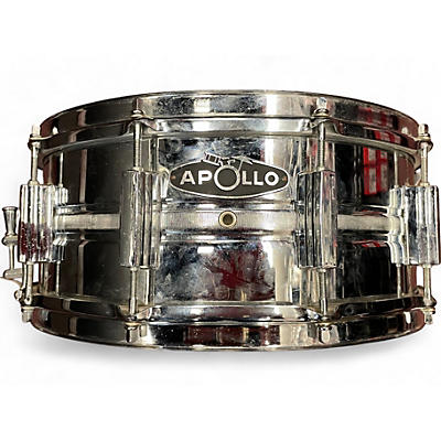 Used Apollo 14X6 CHROME STEEL SNARE Chrome Drum