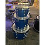 Used Apollo Used Apollo 3 piece Mij 4 Piece Blue Sparkle Drum Kit blue sparkle