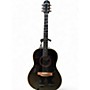 Used Applause AA14 Black Acoustic Guitar Black