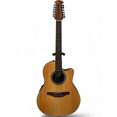Used Applause AB2412-4 Natural 12 String Acoustic Guitar