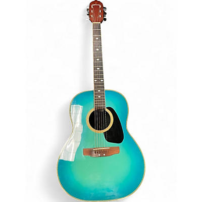 Used Applause ACOUSTIC ELECTRIC GREEN BURST Acoustic Electric Guitar