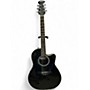 Used Applause AE128 Super Shallow Black Acoustic Electric Guitar Black