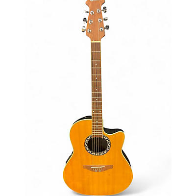 Used Applause AE128 Super Shallow Natural Acoustic Electric Guitar