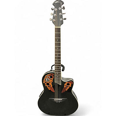 Used Applause AE148 Black Acoustic Electric Guitar