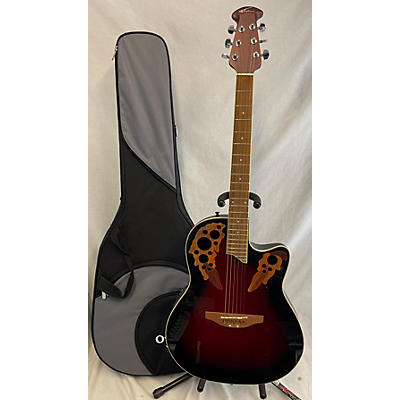 Applause Used Applause AE148 Red To Black Fade Acoustic Electric Guitar