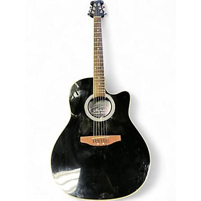 Used Applause AE28 Black Acoustic Electric Guitar